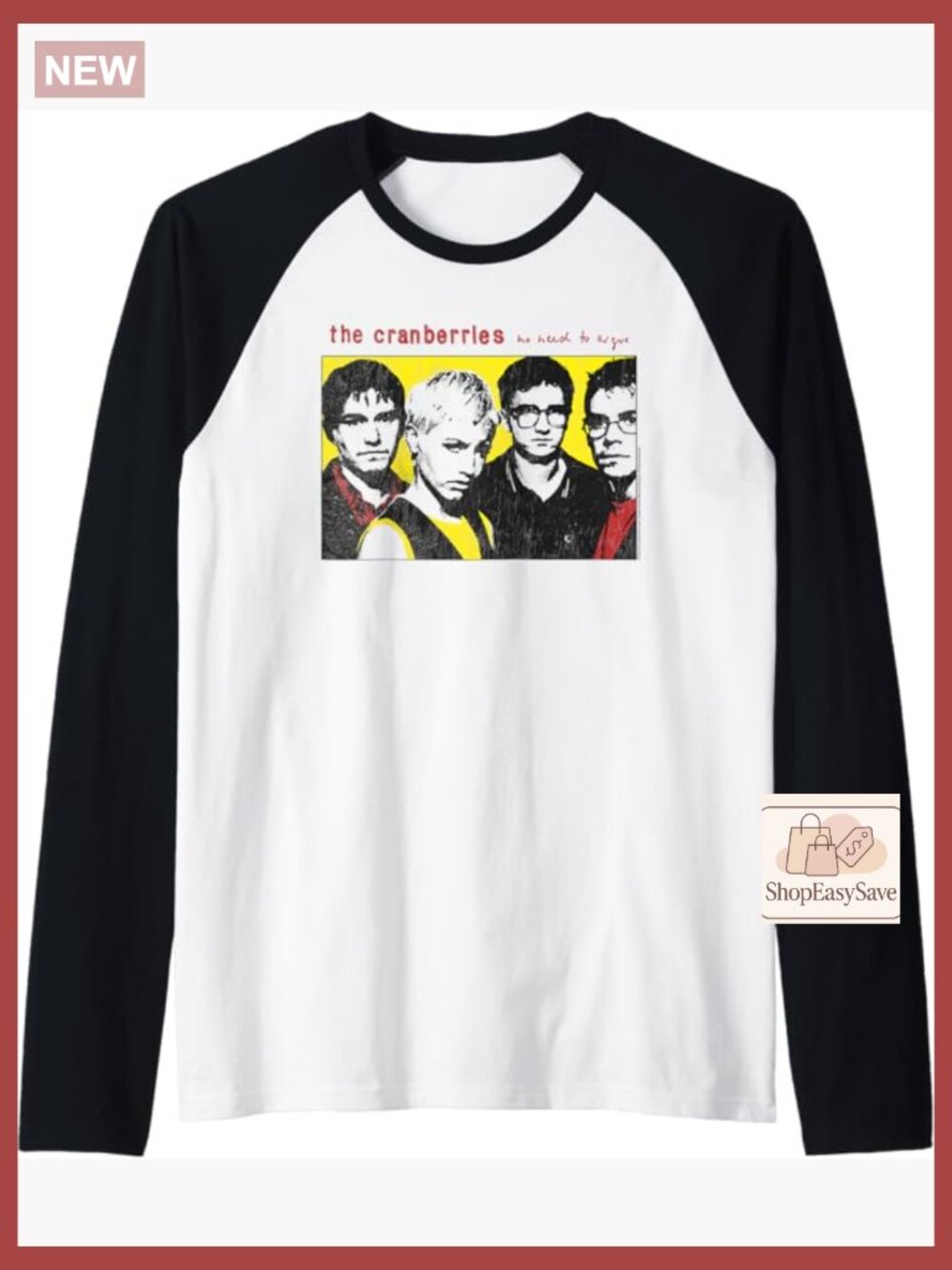 Vintage Band Raglan Baseball Tee Retro Y2K Alt Rock Graphic T-Shirt